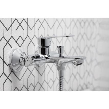 KFA Armatura 4424-510-00 - Bath set with tap AGAT shiny chrome
