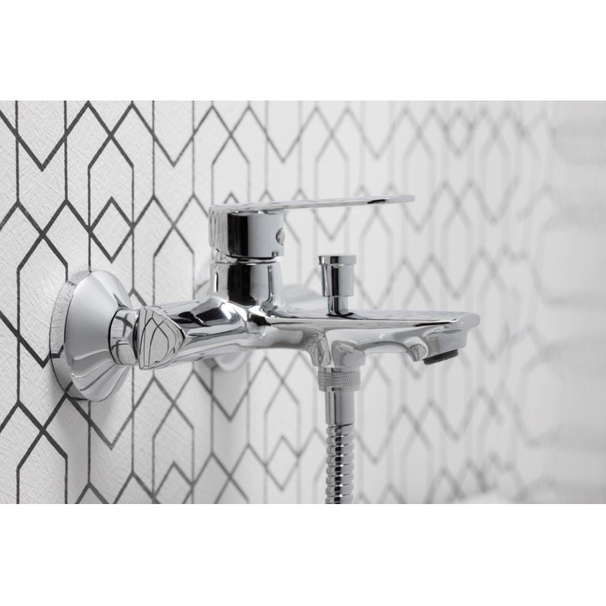 KFA Armatura 4424-510-00 - Bath set with tap AGAT shiny chrome