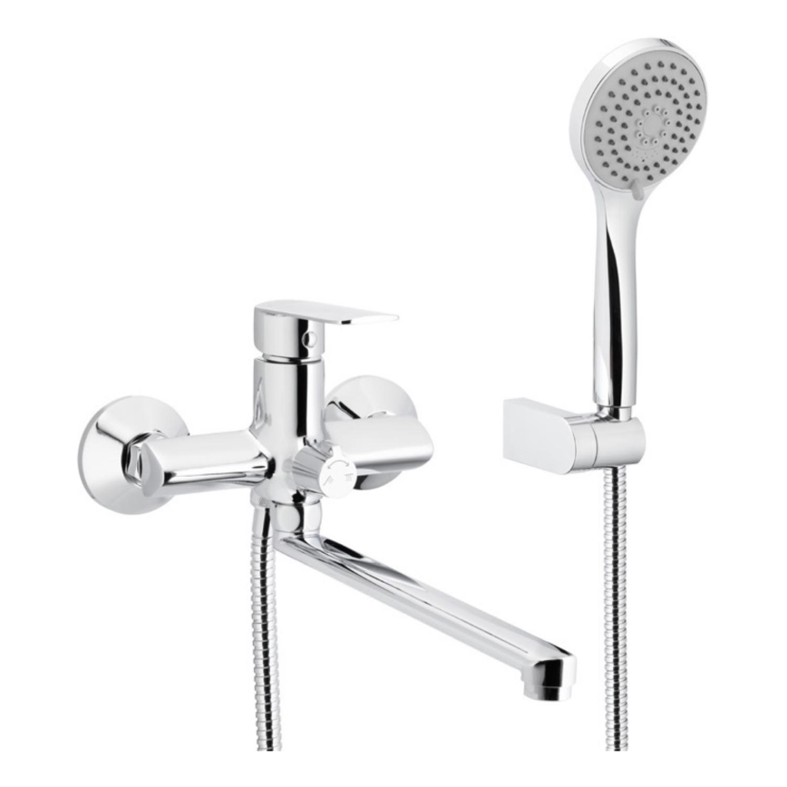 KFA Armatura 4428-715-00 - Bath set with tap AGAT shiny chrome