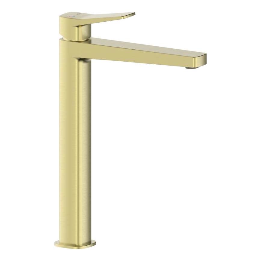 KFA Armatura 4522-712-31 - MALAGA basin mixer with pop-up waste, 30.3 cm, brushed gold