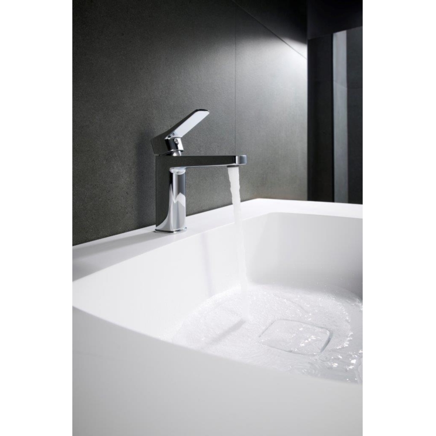 KFA Armatura 4522-815-00 - MALAGA 15.9 cm Washbasin Mixer + Pop-up Waste, Polished Chrome