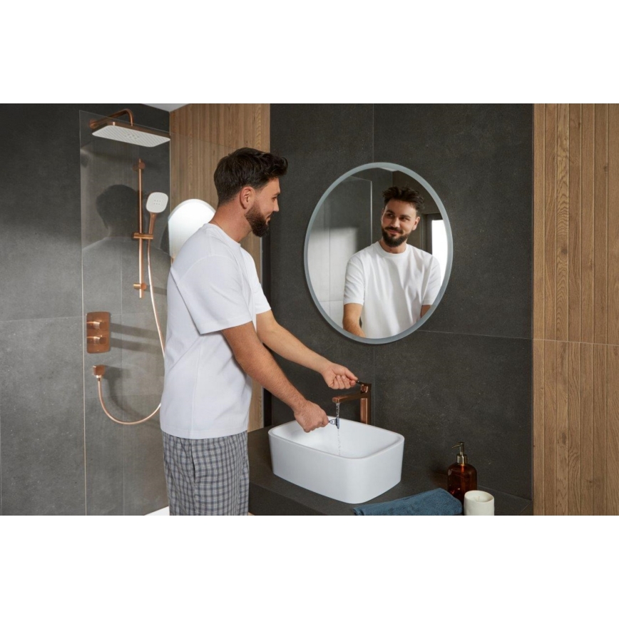 KFA Armatura 4522-815-34 - Basin mixer + MALAGA 15.9 cm pop-up waste rose gold
