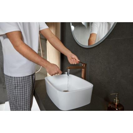KFA Armatura 4522-815-34 - Basin mixer + MALAGA 15.9 cm pop-up waste rose gold