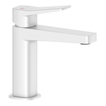 KFA Armatura 4522-815-44 - Washbasin faucet with MALAGA 15.9 cm drain, white