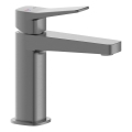 KFA Armatura 4522-815-61 - Basin mixer + MALAGA waste 15.9 cm, metallic gray