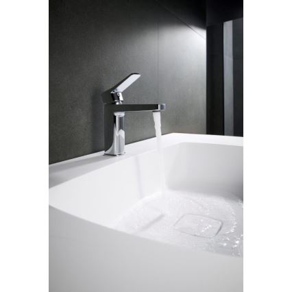 KFA Armatura 4522-825-00 - Washbasin mixer + MALAGA 17 cm waste, polished chrome