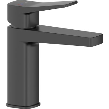 KFA Armatura 4522-825-81 - Basin mixer with MALAGA 17 cm waste, black