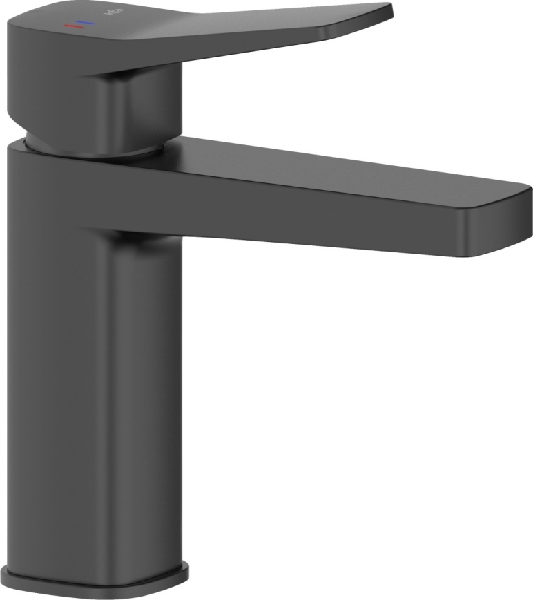 KFA Armatura 4522-825-81 - Basin mixer with MALAGA 17 cm waste, black