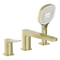 KFA Armatura 4525-210-31 - MALAGA 3-hole bath mixer, brushed gold