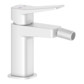 KFA Armatura 4527-015-44 - MALAGA bidet mixer with pop-up waste, white