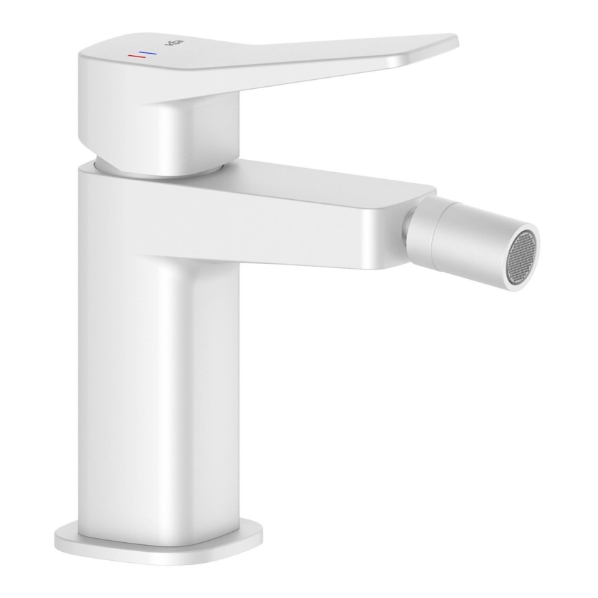 KFA Armatura 4527-015-44 - MALAGA bidet mixer with pop-up waste, white