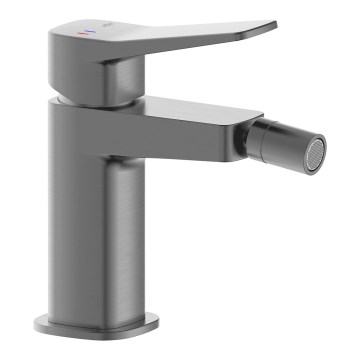KFA Armatura 4527-015-61 - Bidet mixer with MALAGA drain, metallic grey