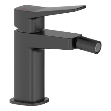 KFA Armatura 4527-015-81 - Bidet Mixer Tap + MALAGA Drain, Black