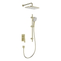 KFA Armatura 4529-301-31 - MALAGA shower set with concealed mixer, brushed gold