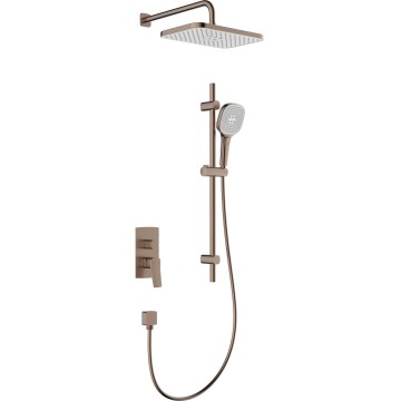 KFA Armatura 4529-301-34 - MALAGA Rose Gold Shower Set with Concealed Mixer