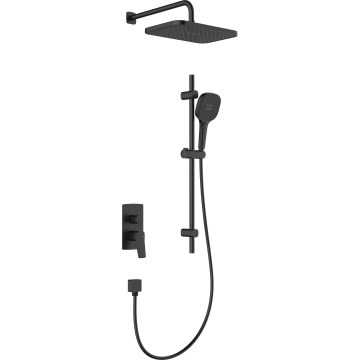 KFA Armatura 4529-301-81 - MALAGA Shower Set with Concealed Mixer, Black