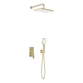 KFA Armatura 4529-501-31 - MALAGA Concealed Shower Set with Mixer, Brushed Gold Finish