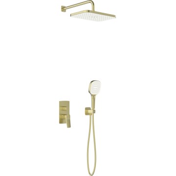 KFA Armatura 4529-501-31 - MALAGA Concealed Shower Set with Mixer, Brushed Gold Finish