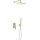 KFA Armatura 4529-501-31 - MALAGA Concealed Shower Set with Mixer, Brushed Gold Finish