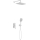 KFA Armatura 4529-501-44 - MALAGA Concealed Shower Set with Built-in Mixer, White