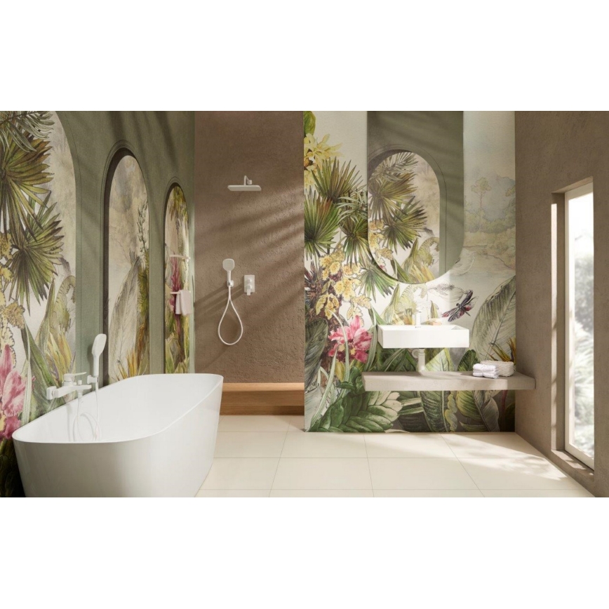 KFA Armatura 4529-501-44 - MALAGA Concealed Shower Set with Built-in Mixer, White