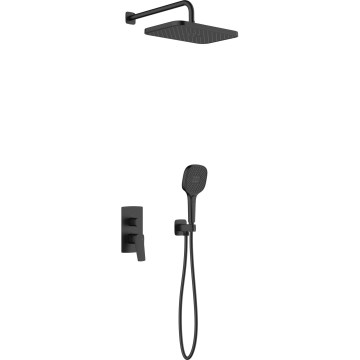 KFA Armatura 4529-501-81 - MALAGA concealed shower set with built-in mixer, black