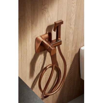 KFA Armatura 4529-512-34 - MALAGA Concealed Bidet Mixer with Hand Shower, Rose Gold