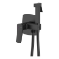 KFA Armatura 4529-512-81 - MALAGA bidet mixer with hand shower for concealed installation, black