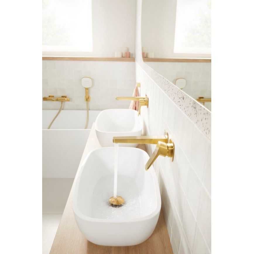KFA Armatura 4529-810-31 - MALAGA Brushed Gold Concealed Basin Mixer