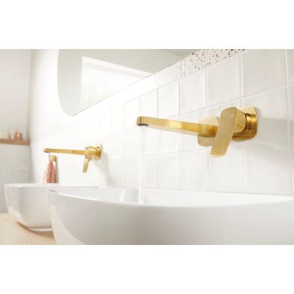 KFA Armatura 4529-810-31 - MALAGA Brushed Gold Concealed Basin Mixer