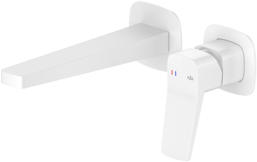 KFA Armatura 4529-810-44 - MALAGA In-wall Basin Mixer, White
