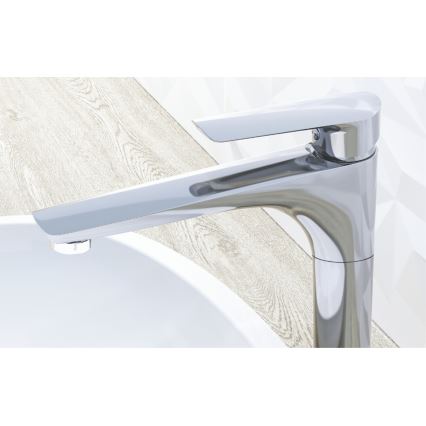 KFA Armatura 5022-712-00 - Basin tap + waste with overflow TANZANIT 28,4 cm shiny chrome
