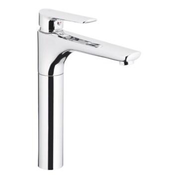 KFA Armatura 5022-712-00 - Basin tap + waste with overflow TANZANIT 28,4 cm shiny chrome