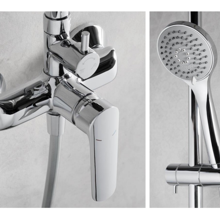 KFA Armatura 5026-910-00 - Shower set with tap TANZANIT shiny chrome