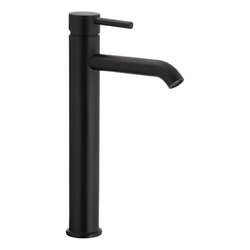 KFA Armatura 5032-612-81 - Basin tap + waste with overflow MOZA 33 cm matte black