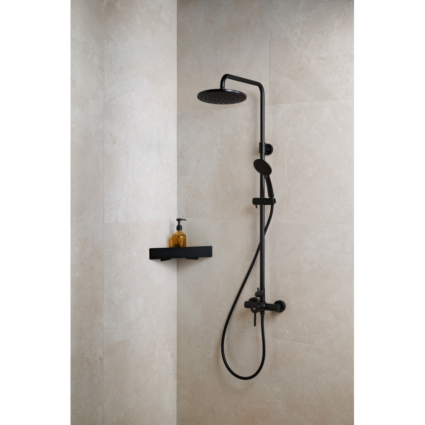 KFA Armatura 5036-910-81 - Shower set with tap MOZA brass/matte black