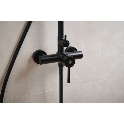 KFA Armatura 5036-910-81 - Shower set with tap MOZA brass/matte black