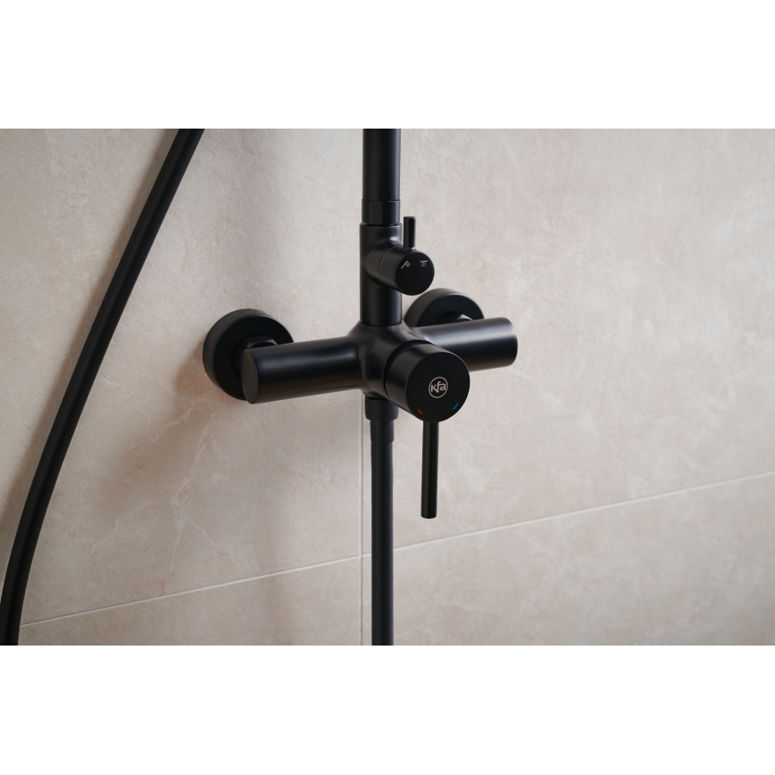 KFA Armatura 5036-910-81 - Shower set with tap MOZA brass/matte black