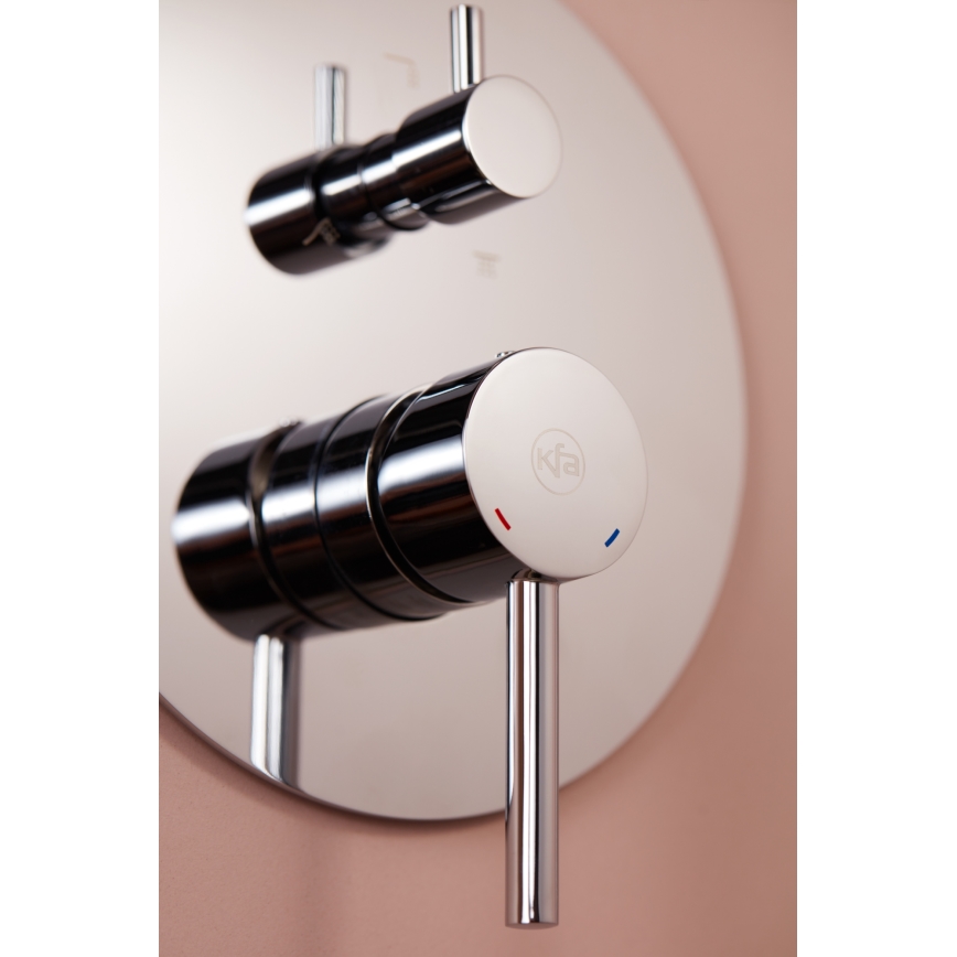 KFA Armatura 5039-501-00 - Shower set with concealed tap MOZA shiny chrome