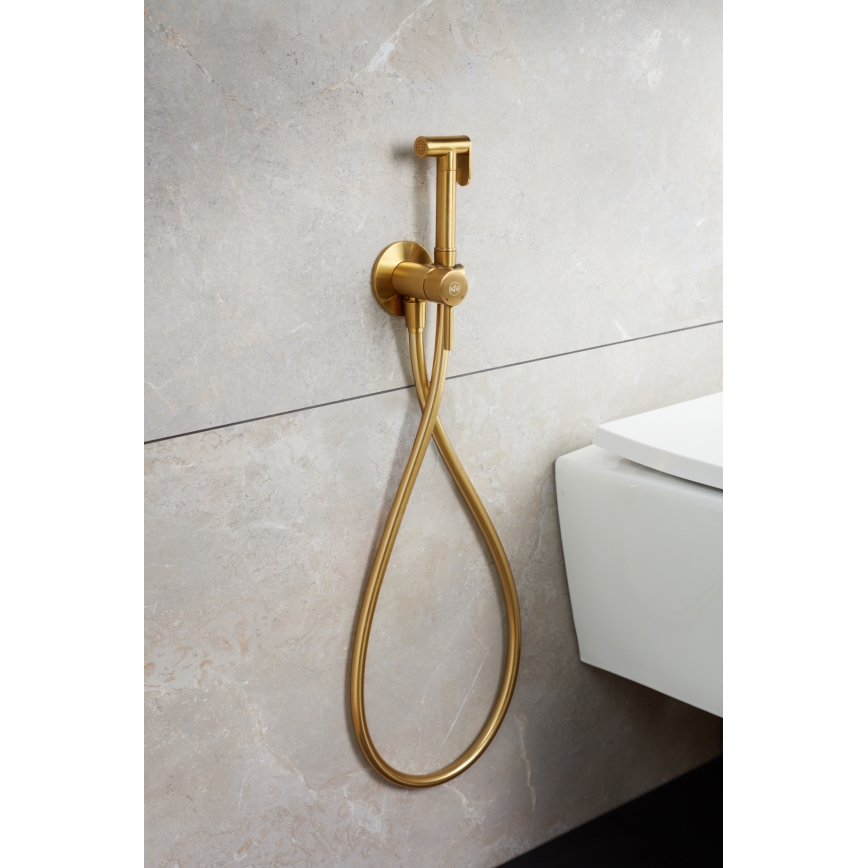 KFA Armatura 5039-512-31 - Bidet tap with shower for concealed installation MOZA ground gold