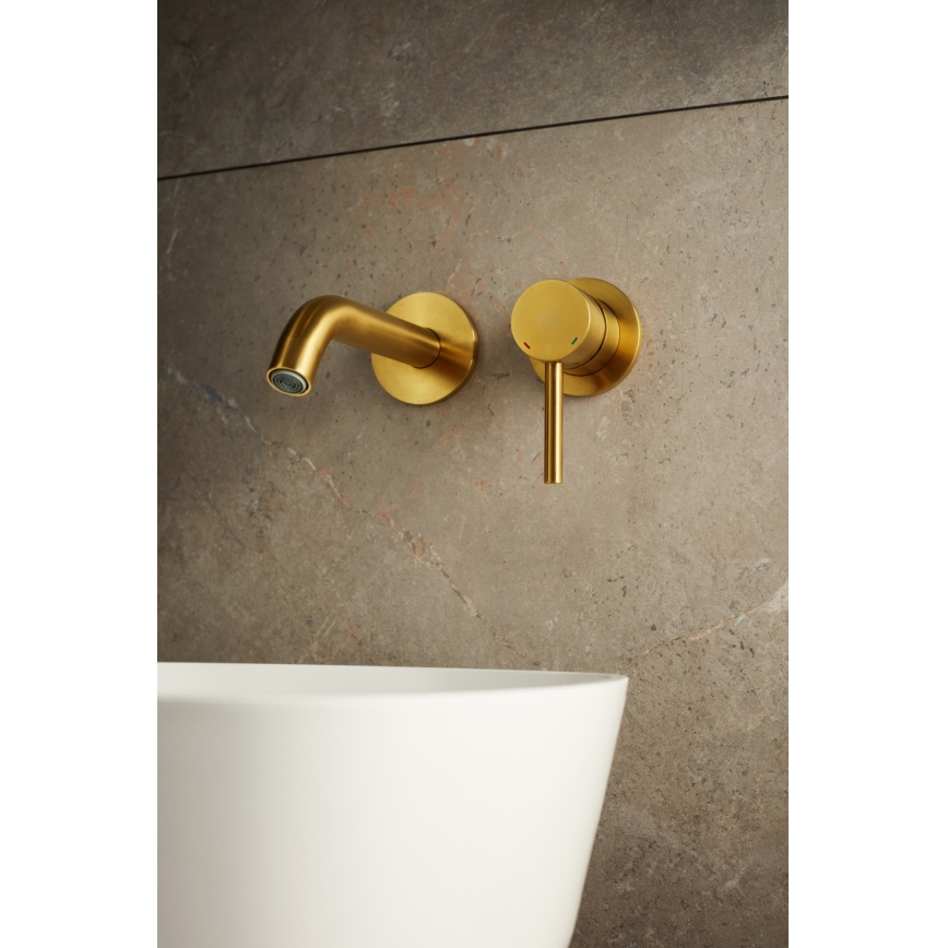 KFA Armatura 5039-810-31 - Basin tap for concealed installation MOZA ground gold