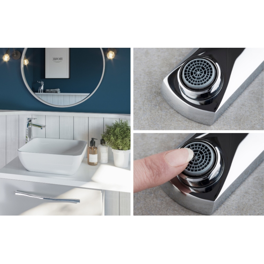 KFA Armatura 5532-612-00 - Basin tap MOKAIT 27,9 cm shiny chrome