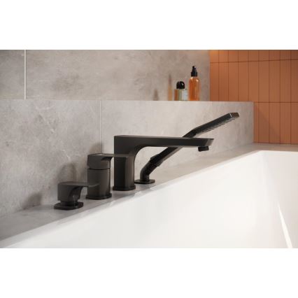 KFA Armatura 5535-210-81 - Bath tap 4-hole MOKAIT brass/matte black