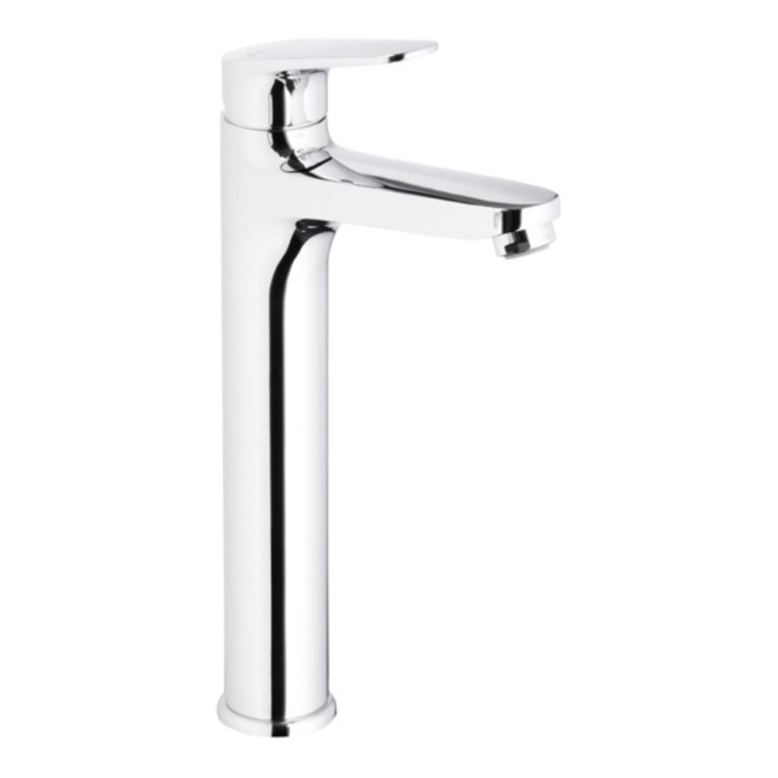 KFA Armatura 5552-712-00 - Basin tap + waste with overflow OTAVA 30,2 cm shiny chrome