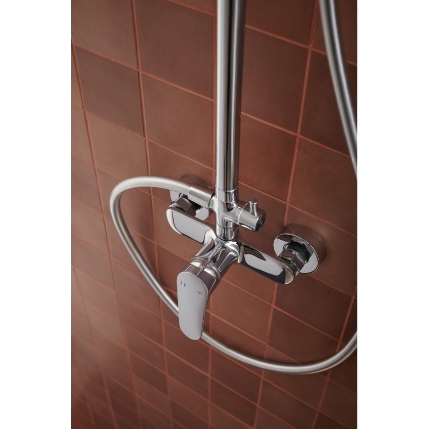 KFA Armatura 5556-910-00 - Shower set with tap OTAVA shiny chrome