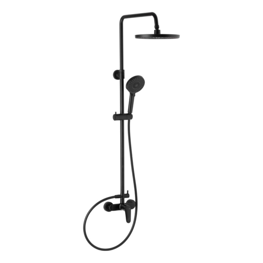 KFA Armatura 5556-910-81 - Shower set with tap OTAVA brass/matte black