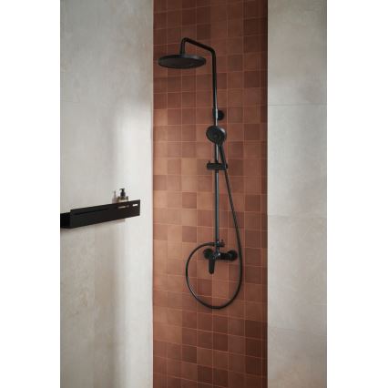 KFA Armatura 5556-910-81 - Shower set with tap OTAVA brass/matte black
