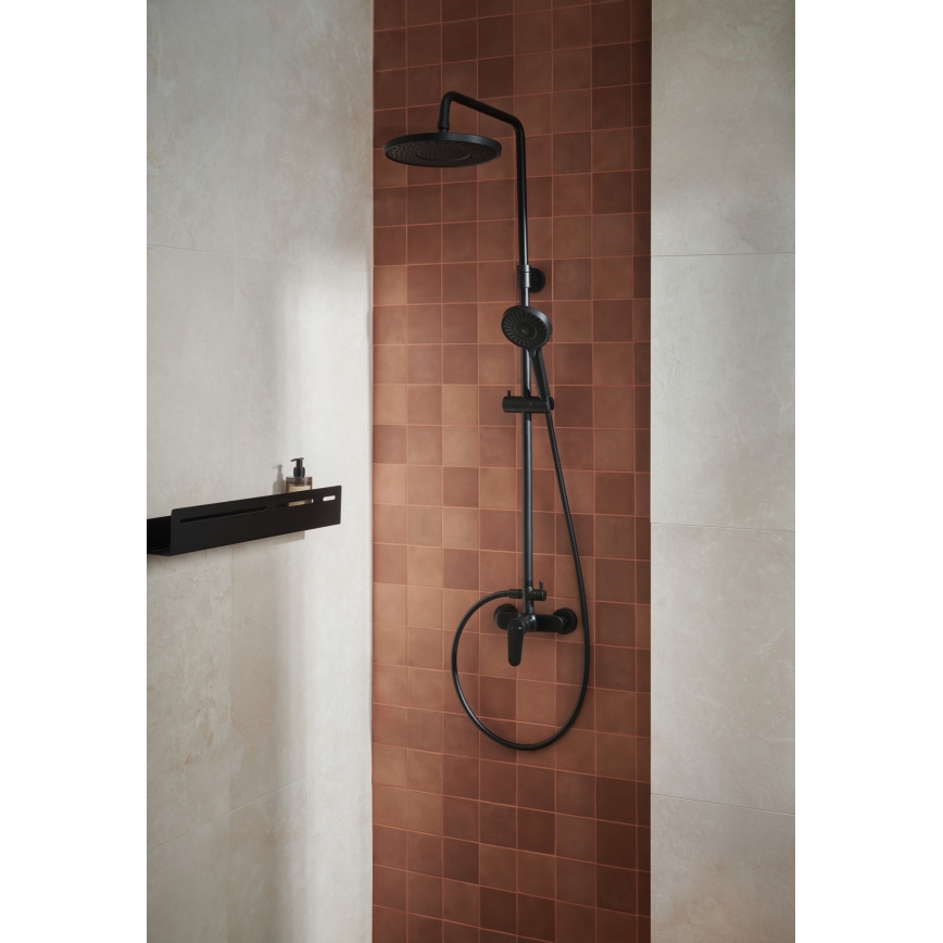 KFA Armatura 5556-910-81 - Shower set with tap OTAVA brass/matte black