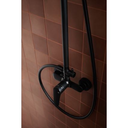 KFA Armatura 5556-910-81 - Shower set with tap OTAVA brass/matte black