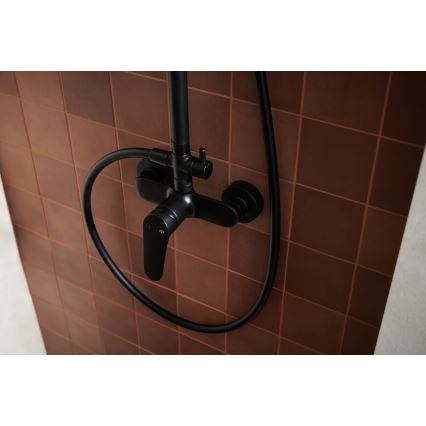 KFA Armatura 5556-910-81 - Shower set with tap OTAVA brass/matte black